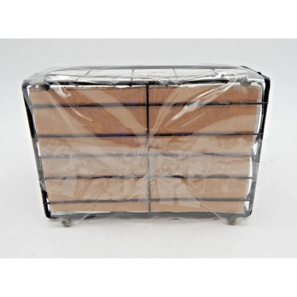 Rae Dunn By Magenta Spice Jars in Metal Holder 6 Jars Cork Stopper